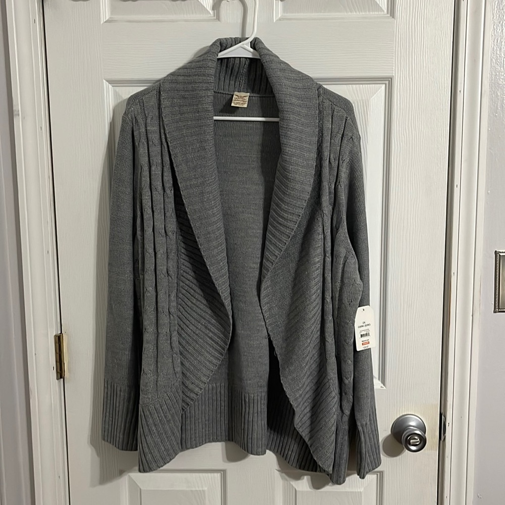 Faded Glory-Grey sweater 2x 18w-20w